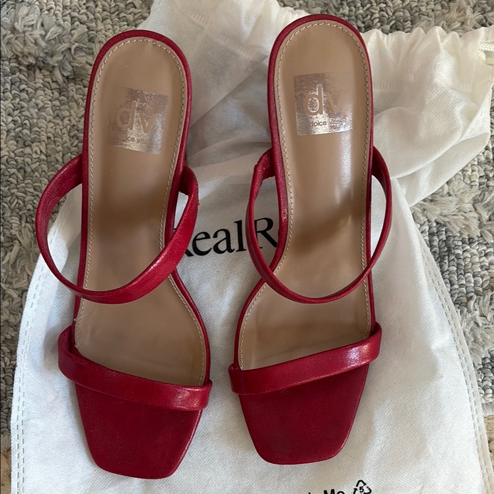 DV by Dolce Vita Red Patent Leather Heels